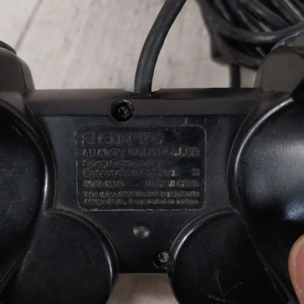 SEE JOYSTICK - Genuine OEM Sony PlayStation 2 PS2 DualShock Controller - Black